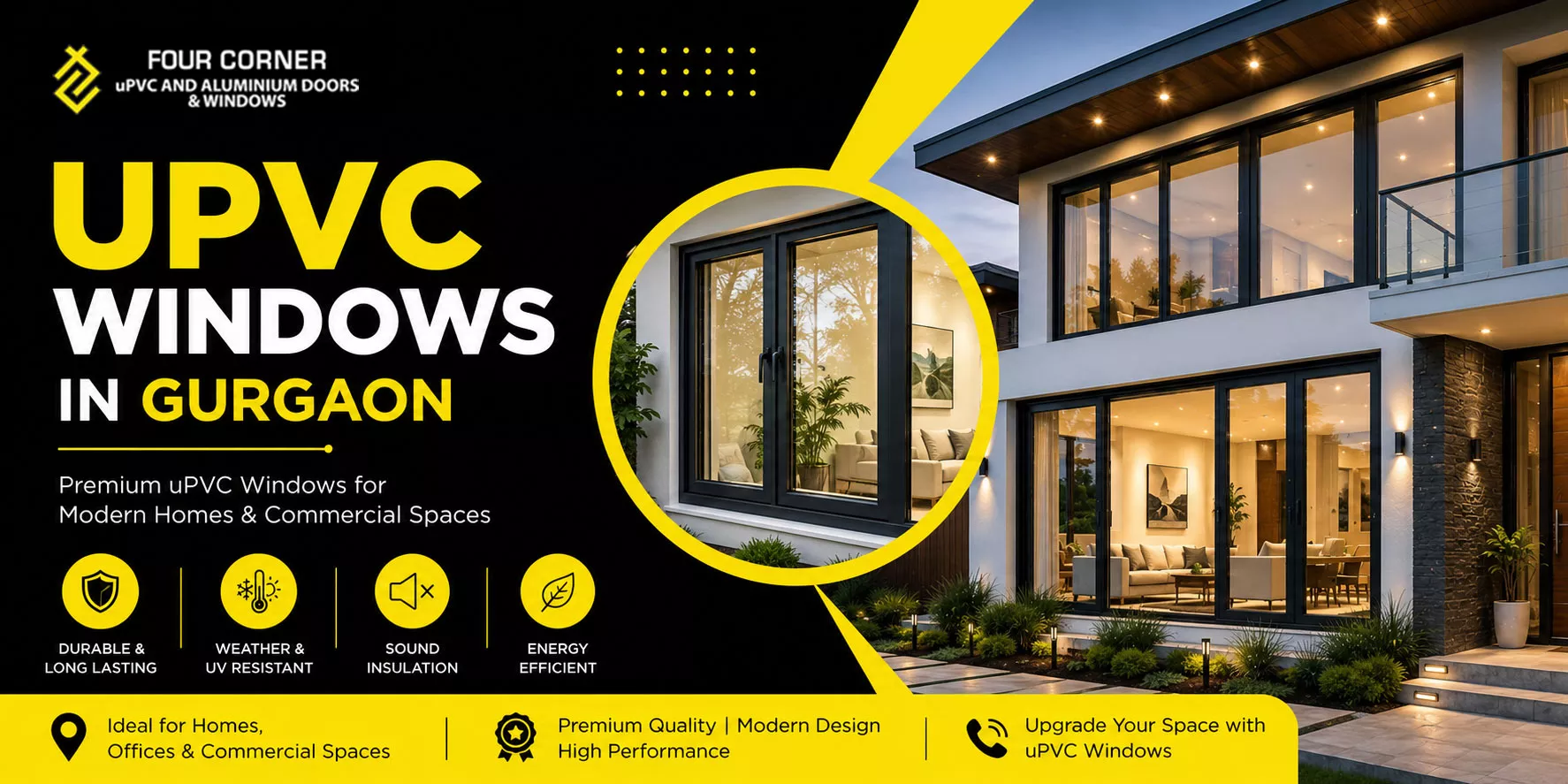 UPVC Windows in Gurgaon – Premium uPVC Windows for Modern Homes & Commercial Spaces
